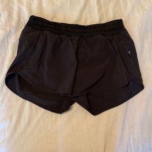 Black lululemon shorts, 4in inseam, size 6, great condition, snatched waist